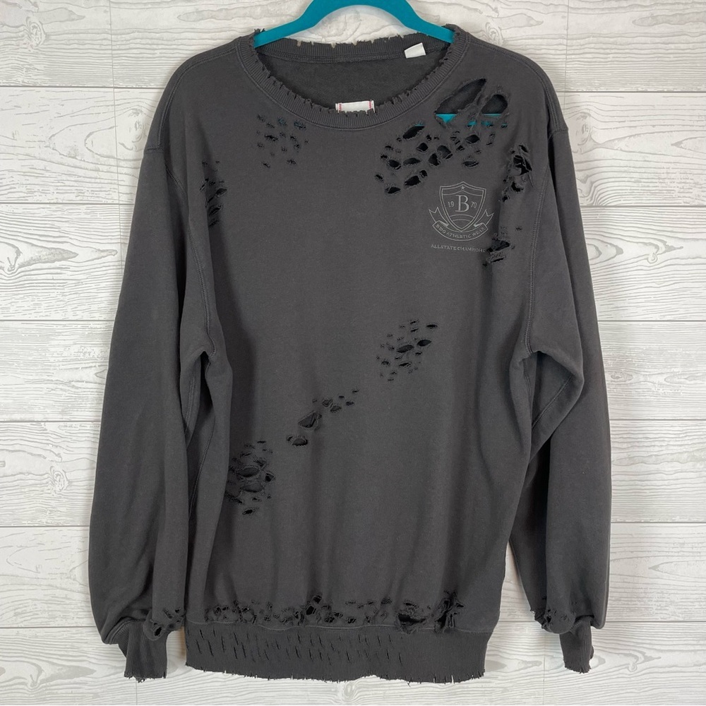 BDG Logo Urban Outfitters Distressed Sweatshirt Size XS Cozy